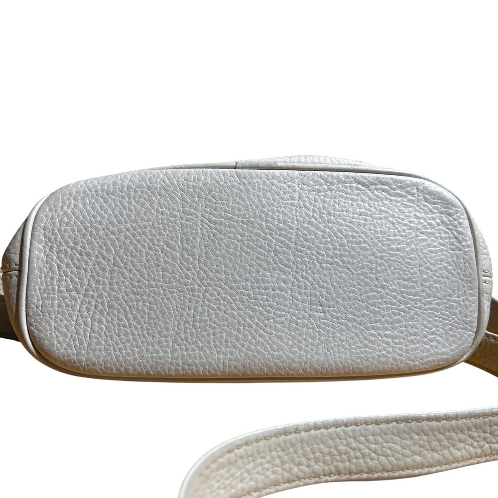 VTG Coach Sonoma Double Zip Purse w Shoulder Strap Sand Beige 10.5" x 8" x‎ 4.5" - Picture 9 of 12